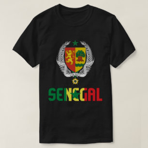 T-shirt Sénégal Drapeau et blason Patriotique