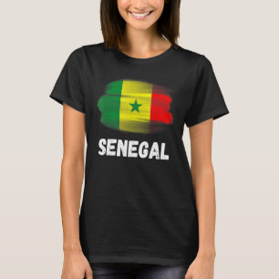 T-shirt Sénégal Flag Pride Retro Senegalese Flag Family Ma