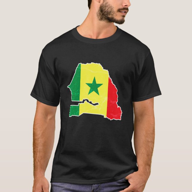 T-shirt Sénégal Football Supporter Visiteur Sénégalais Soc (Devant)