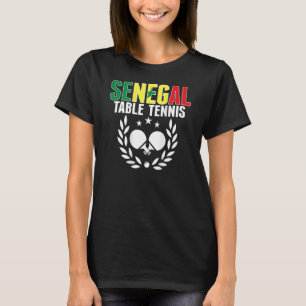 T-shirt Sénégal Ping Pong soutien Table sénégalaise Tenni