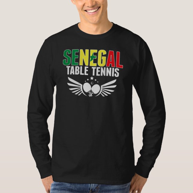 T-shirt Senegal Ping Pong   Support Senegalese Table Tenni (Devant)
