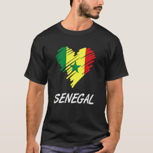 T-shirt Sénégal Sénégalais Afrique de l'Ouest Fière Amour