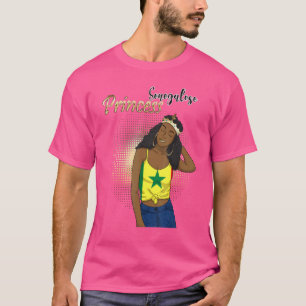 T-shirt Sénégal Sénégalais Afrique de l'Ouest Fière Prince