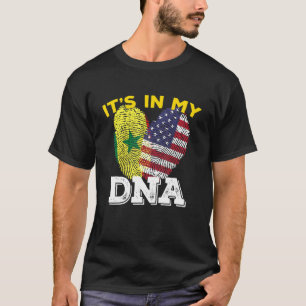 T-shirt Sénégal Sénégalais Amérique Américaine Drapeau Mél