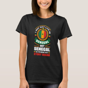 T-shirt Sénégal Sénégalais Sénégal Drapeau