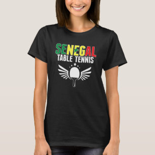 T-shirt Sénégal Table Tennis Sénégalais Ping Pong Soutien