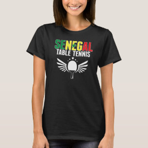 T-shirt Sénégal Tennis de table Sénégalais Ping Pong Suppo