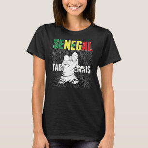 T-shirt Sénégal tennis de table soutien Ping-Pong sénégala