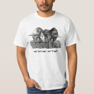 T-shirt S'enfuient pour se marier, drôle, les chevaux :