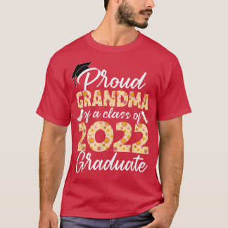 T-shirt Senior 22 Flower Grandma fière d'une classe de 202