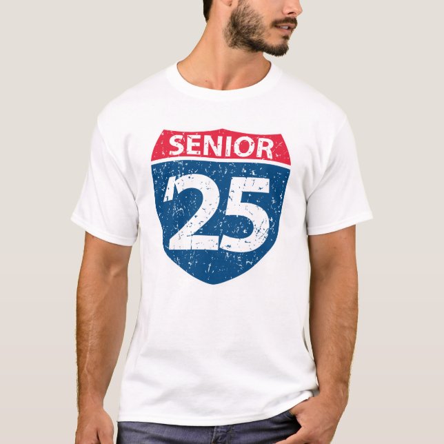 T-shirt Senior 25 Interstate (Devant)
