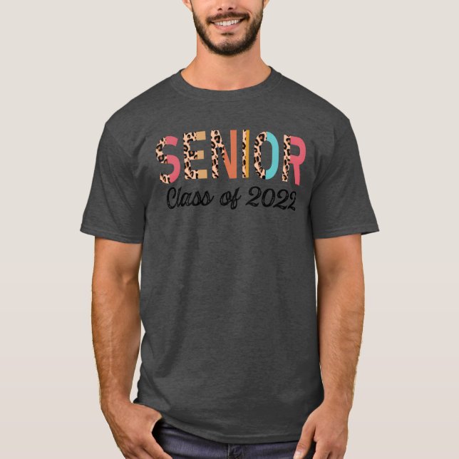 T-shirt Senior Class Of 2022 Leopard Seniors (Devant)