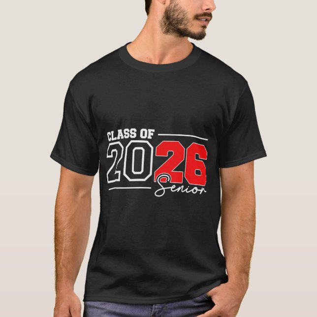 T-shirt Senior Class Of 2026 Graduation Senior 2026 Back (Devant)