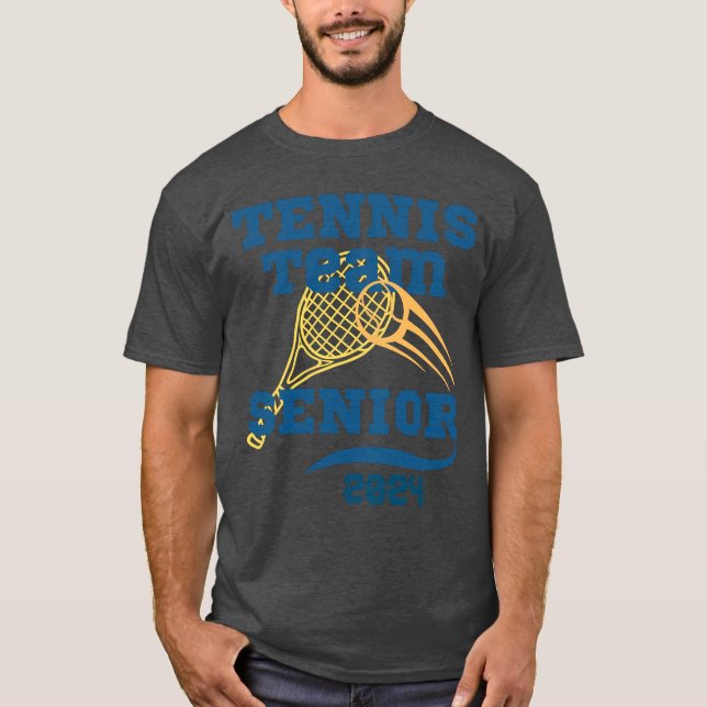 T-shirt Senior de l'équipe de tennis personnalisée (Devant)