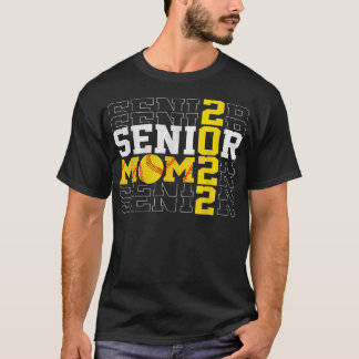 T-shirt Senior Softball Mom 2022 Senior Mama High School 