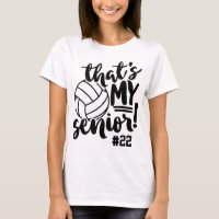 Senior Volleball Mom Jersey Numéro et nom du joueu