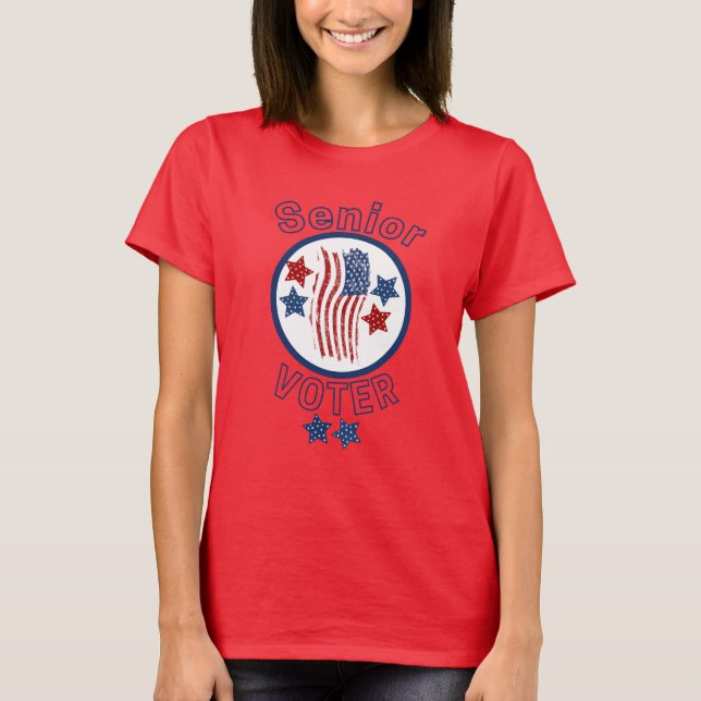 T-shirt Senior Voter USA (Devant)
