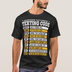 T-shirt Seniors Code Textes Code Drôle Vieux Cadeau