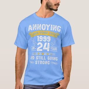 T-shirt S'Ennuyer L'Un L'Autre Depuis 1999 24 Ans Mariage 