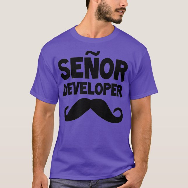 T-shirt Senor Developer Funny Programmer Logiciel de codag (Devant)