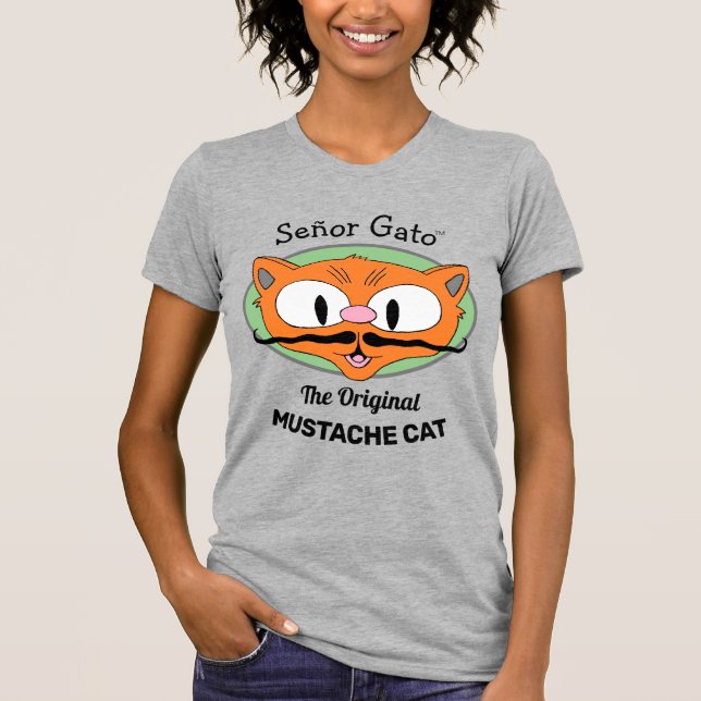 T-shirt Señor Gato™ le chat caricature original de chatte  (Devant)