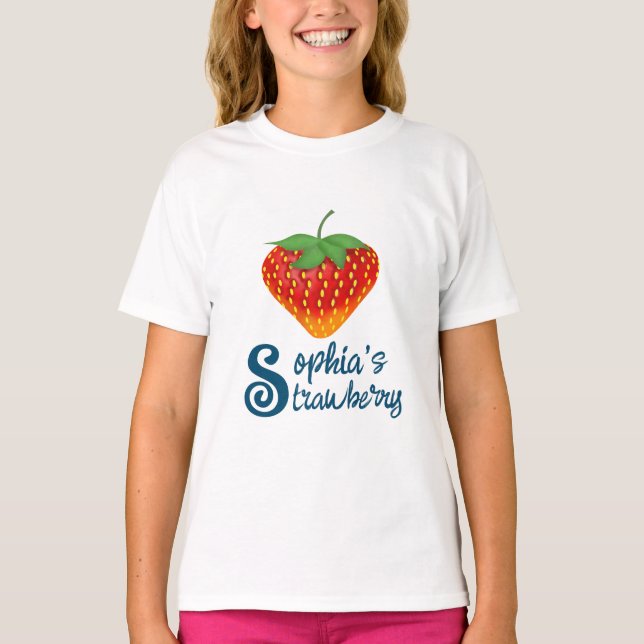 T-shirt Sensations fraises, designs doux et élégants avec (Devant)