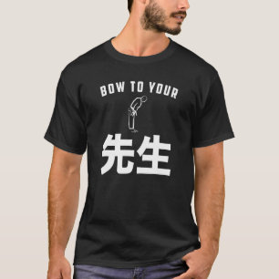 T-shirt Sensei Bow À Votre Enseignant Sensei Karate