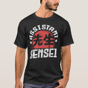 T-shirt Sensei Japon Kanji Enseignant Assistant Sensei Coa
