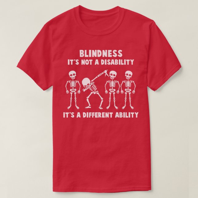 T-shirt Sensibilisation À La Cécité Ce N'Est Pas Un Handic (Design devant)