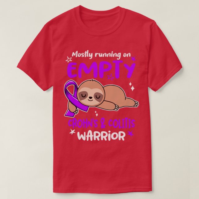 T-shirt Sensibilisation à la colite de Crohn surtout en pa (Design devant)