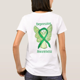 T-shirt Sensibilisation à la dépression Ruban vert Angel p