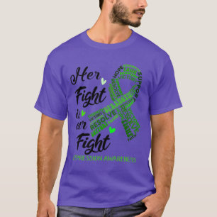 T-shirt Sensibilisation à la dépression Son combat est not