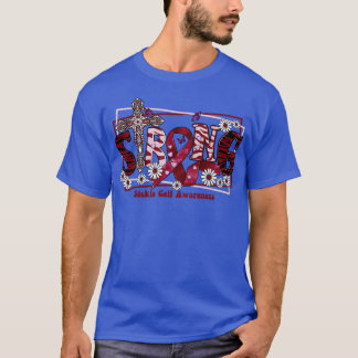 T-shirt Sensibilisation à la faucille ruban transversal de