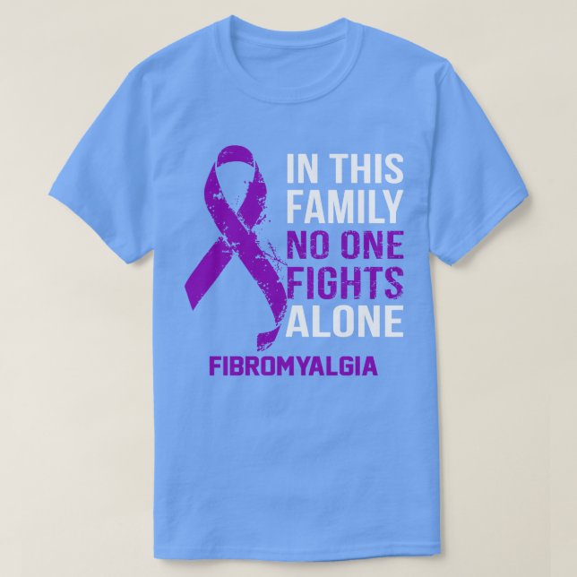 T-shirt Sensibilisation à la fibromyalgie Personne ne comb (Design devant)