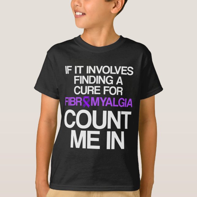 T-shirt Sensibilisation à la fibromyalgie Survivant Trouve (Devant)