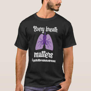 T-shirt Sensibilisation à la fibrose kystique Ruban viole