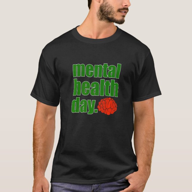 T-shirt Sensibilisation à la Journée de la santé mentale S (Devant)