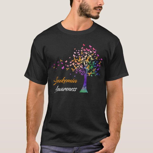 T-shirt Sensibilisation à la leucémie de l'arbre à (Devant)