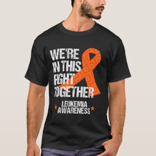 T-shirt Sensibilisation à la leucémie Famille Combattre Or