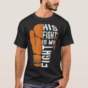 T-shirt Sensibilisation à la leucémie Gant de boxe orange