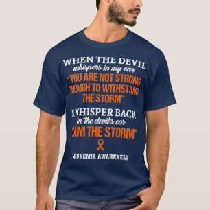 T-shirt Sensibilisation À La Leucémie Je Suis La Tempête D