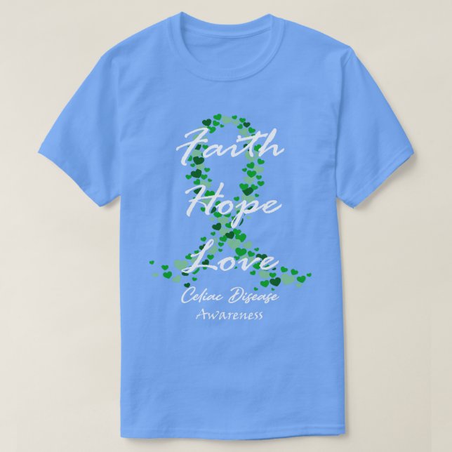T-shirt Sensibilisation à la maladie coeliaque Foi Espéran (Design devant)
