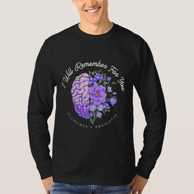T-shirt Sensibilisation à la maladie d'Alzheimer Je me sou (Devant)