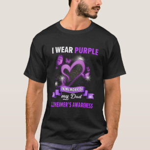 T-shirt Sensibilisation À La Maladie D'Alzheimer Je Porte