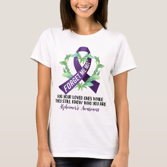 T-shirt Sensibilisation à la maladie d'Alzheimer, nous por (Devant)