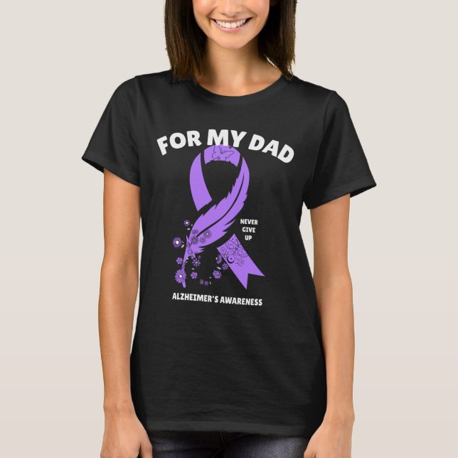 T-shirt Sensibilisation à la maladie d'Alzheimer - Pour mo (Devant)