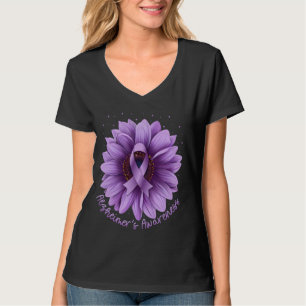 T-shirt Sensibilisation à la maladie d'Alzheimer Ruban de