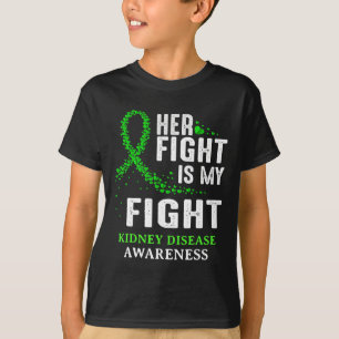 T-shirt Sensibilisation à la maladie Survivante Vert Ruban