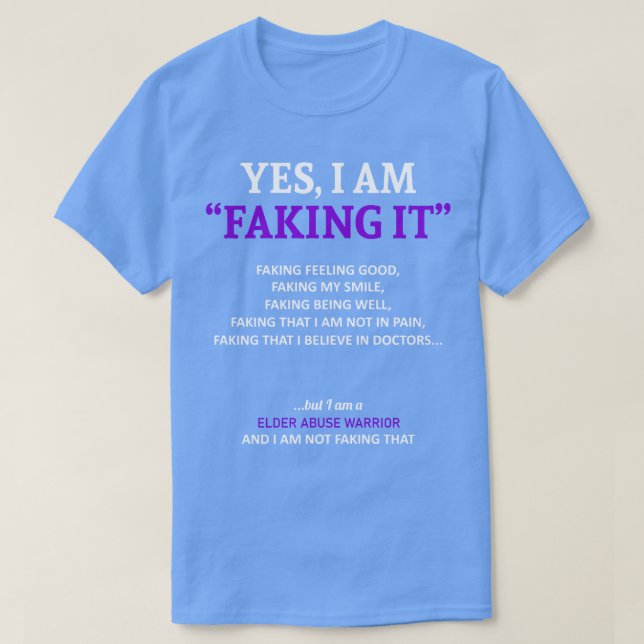 T-shirt Sensibilisation À La Maltraitance Des Personnes Âg (Design devant)