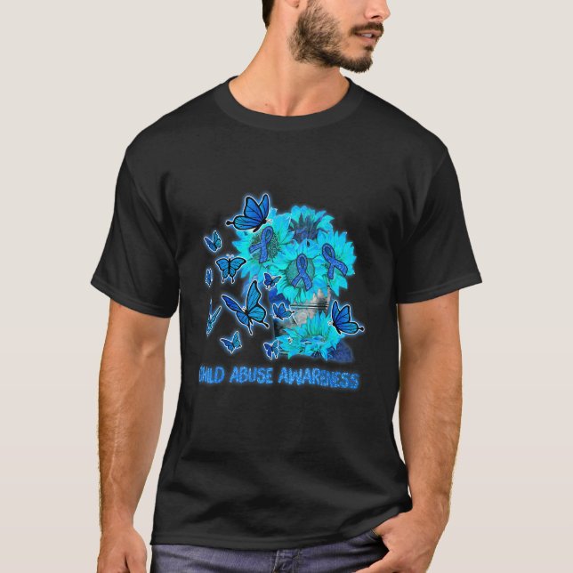 T-shirt Sensibilisation à la maltraitance envers les enfan (Devant)